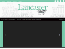 Tablet Screenshot of lancastercountymag.com